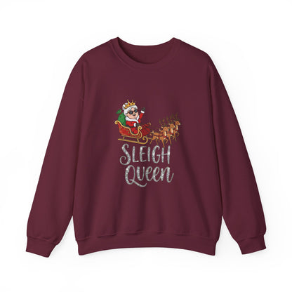 Sleigh Queen Christmas Sweatshirt– Funny & Sassy Holiday Crewneck