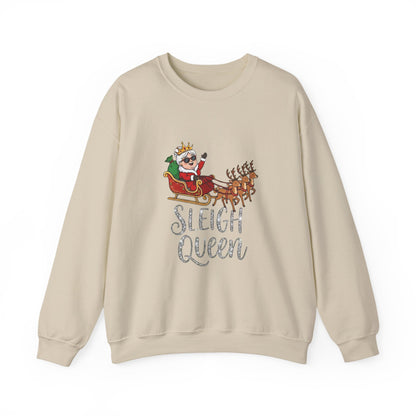 Sleigh Queen Christmas Sweatshirt– Funny & Sassy Holiday Crewneck