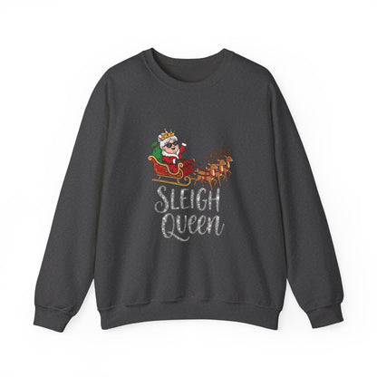 Sleigh Queen Christmas Sweatshirt– Funny & Sassy Holiday Crewneck