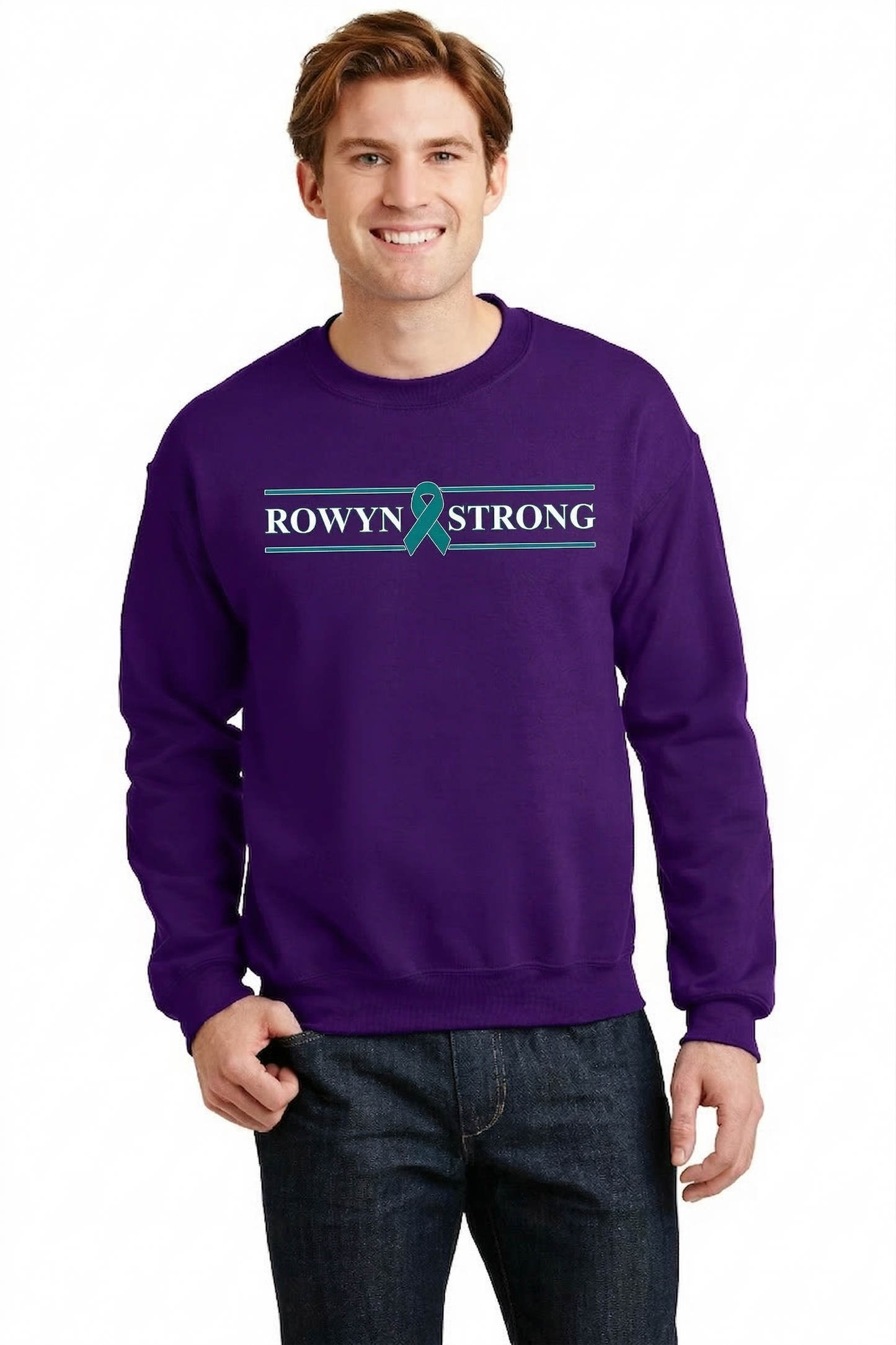 Gildan® Heavy Blend™ Crewneck Sweatshirt 18000 - Rowyn Strong Fundraiser