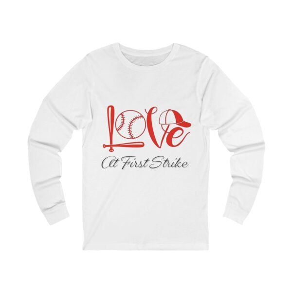 Baseball Mom Valentine's Day Long Sleeve Tee