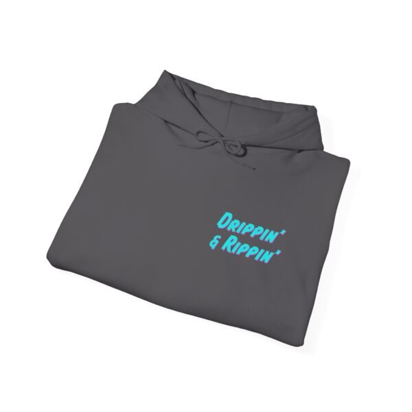 Hooded Sweatshirt Drippin' and Rippin' Baseball Bats Design - Image 12