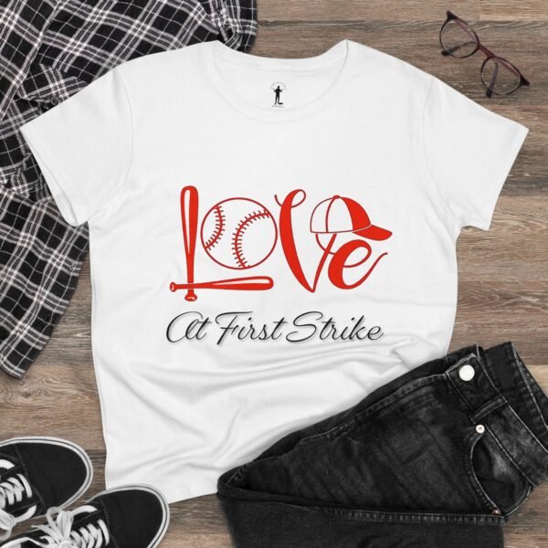 Baseball Mom Valentine's Day Tee - Image 2