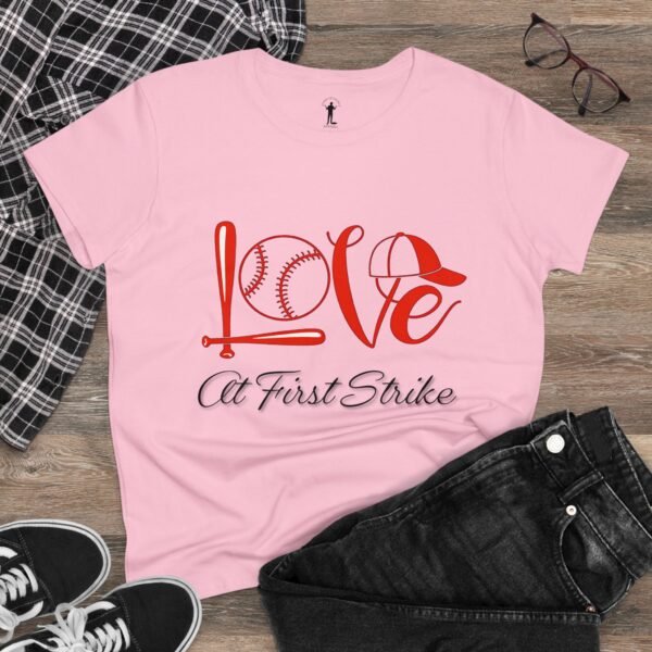 Baseball Mom Valentine's Day Tee - Image 4